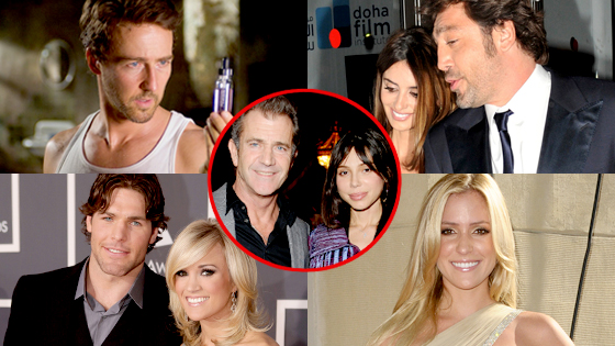 Ed Norton, Penelope Cruz, Javier Bardem, Carrie Underwood, Mike Fisher, Kristin Cavallari, Mel Gibson, Oksana Grigorieva Ed Norton, Penelope Cruz, Javier Bardem, Carrie Underwood, Mike Fisher, Kristin Cavallari, Mel Gibson, Oksana Grigorieva